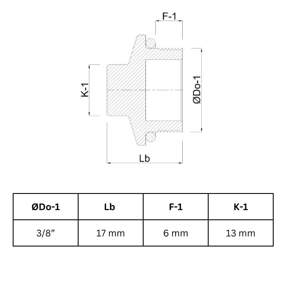 Feistiú Snáithe Plocóid Práis 3/8" AG-0