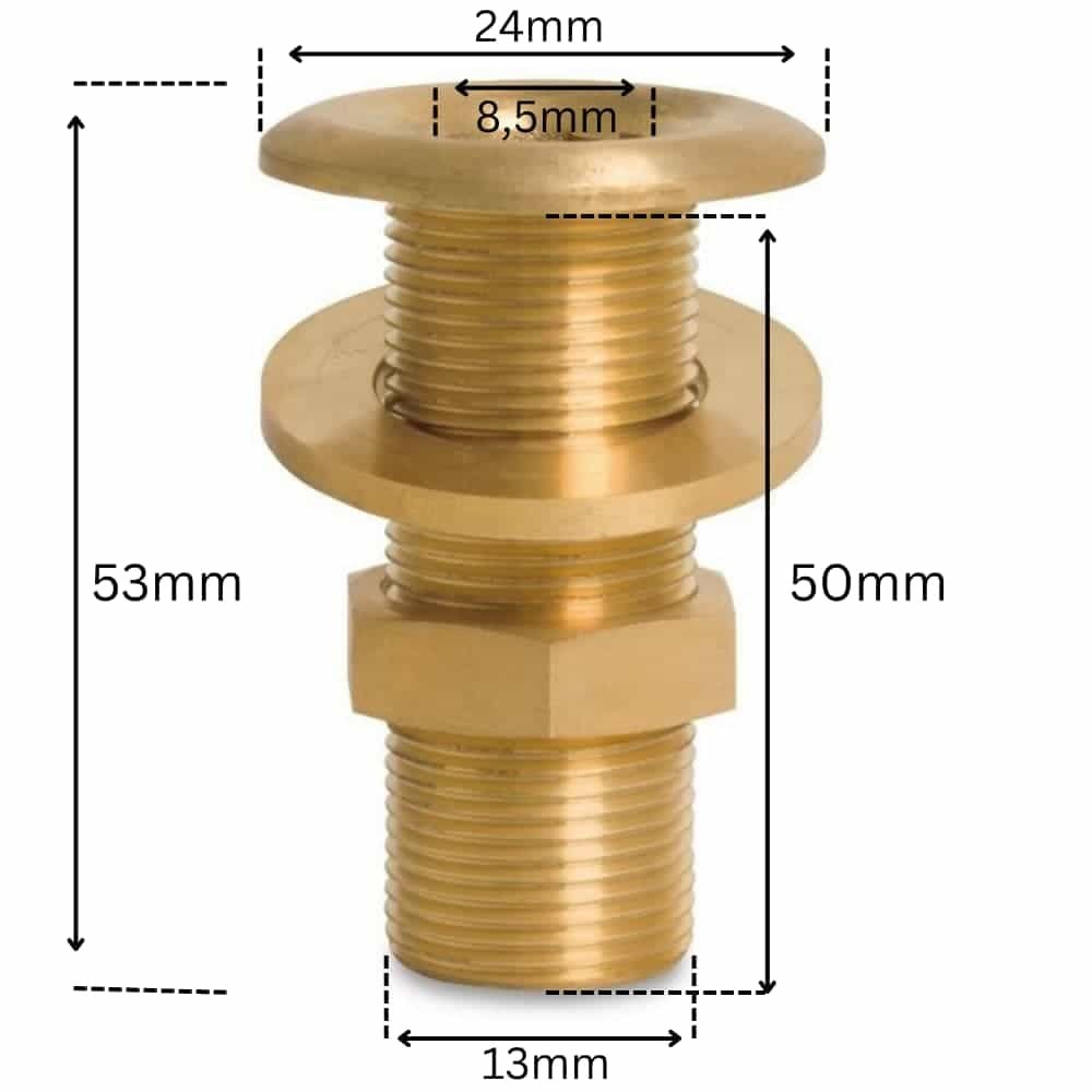 Feistiú Snáithe Prás Trípholl 1/4" AG-2