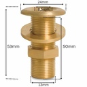 Feistiú Snáithe Prás Trípholl 1/4" AG-2