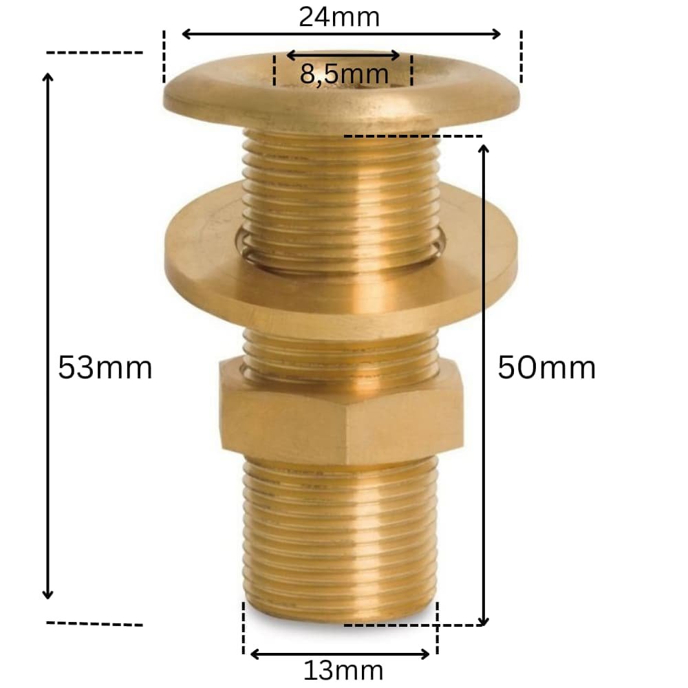 Feistiú Snáithe Prás Trípholl 1/4" AG-0