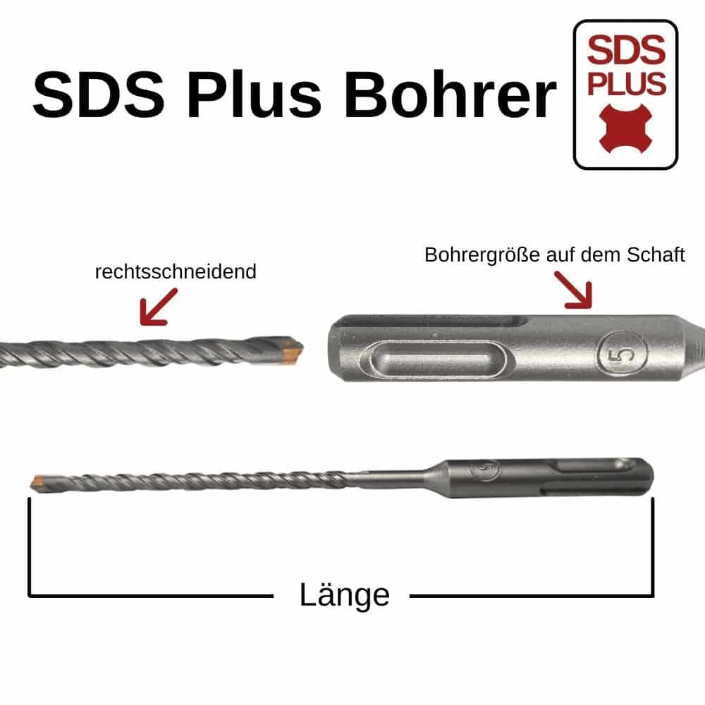 Greamaire Casúr le haghaidh SDS-PLUS 4-Lann Ø 5,0mm x 110mm Fad-0