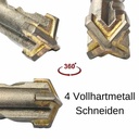 Greamaire Casúr le haghaidh SDS-PLUS 4-Lann Ø 5,0mm x 110mm Fad-1