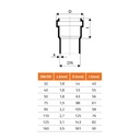 HTsafeDA Doppelabzweig DN/OD 110/50/50 67 Céim-1