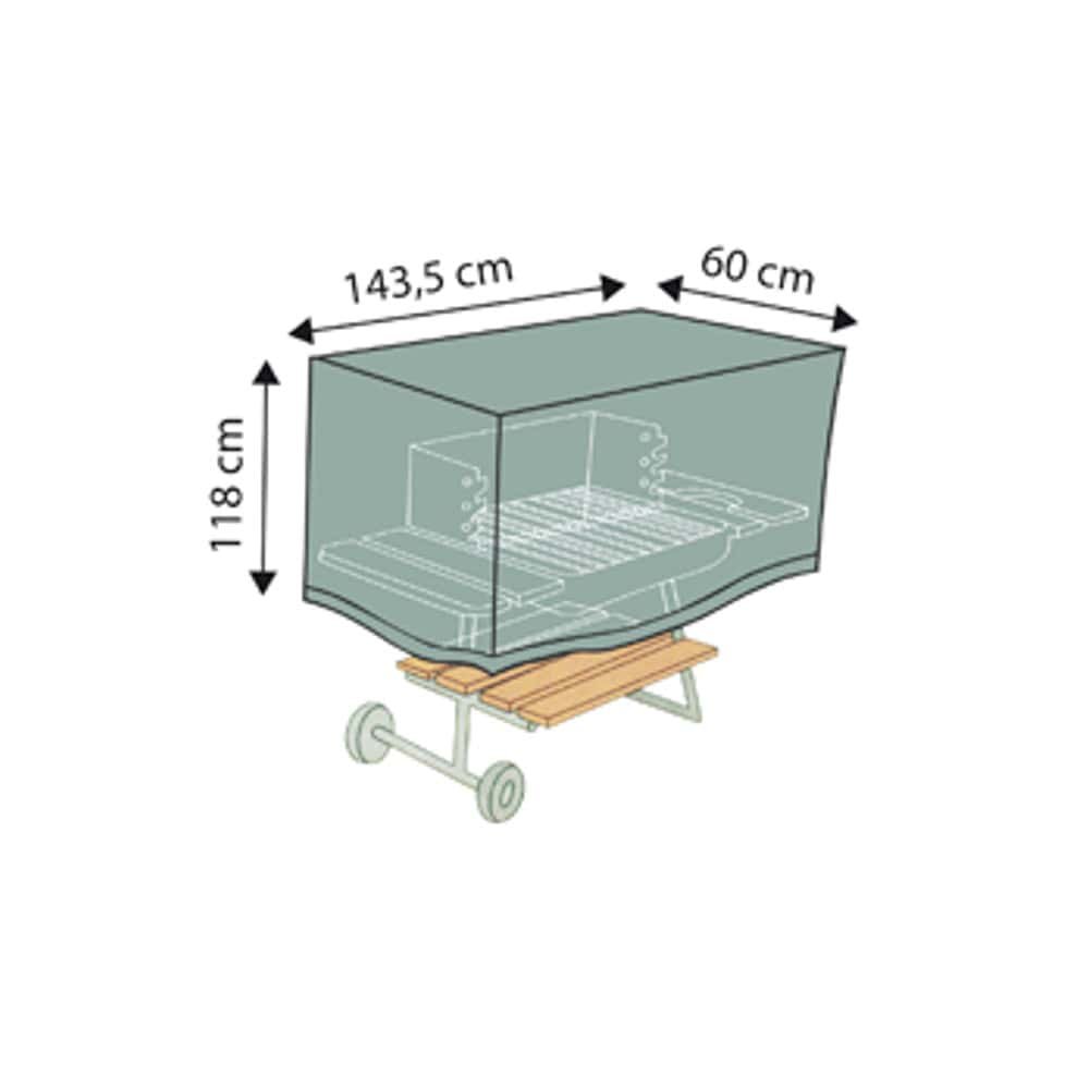 Clúdach Cosanta Deluxe BBQ-Grill, thart ar 143, 5x118x60-0