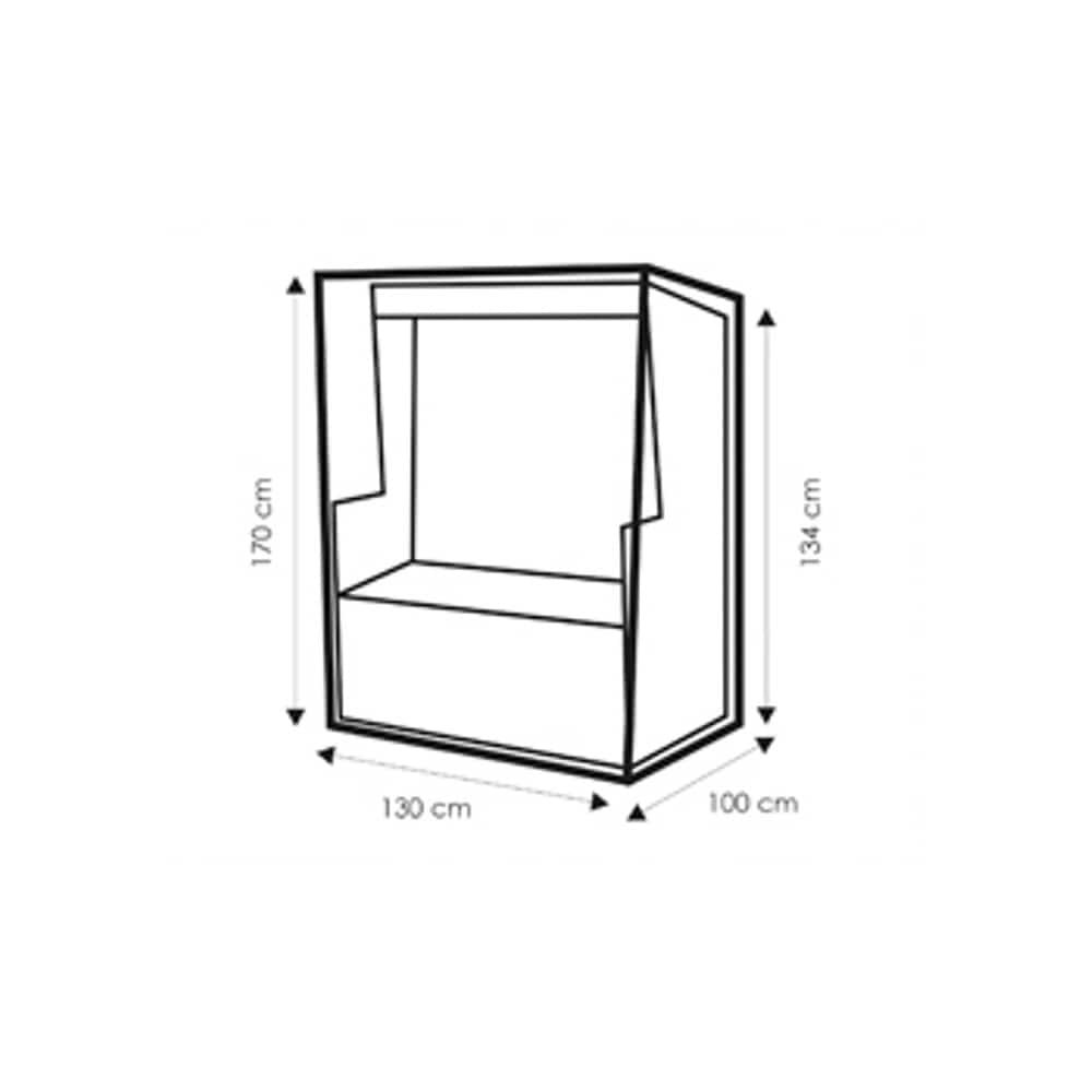 Clúdach Cosanta Deluxe Strandkorb, thart ar 130x100x170/135-0