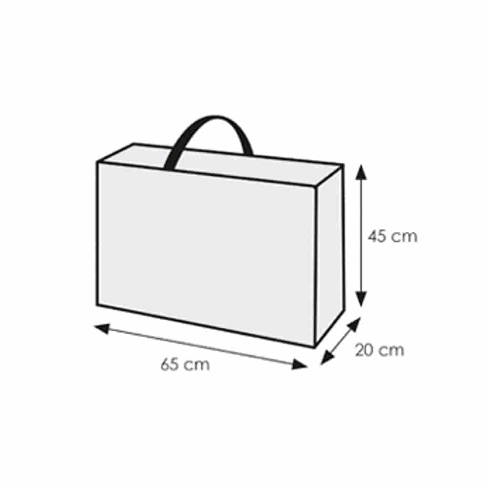 Clúdach Cosanta Deluxe Mála Iompair, thart ar 65x20x45-0