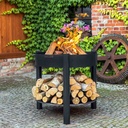 Fire Bowl High "MONTANA" 60 cm - Made of Natural Steel-0