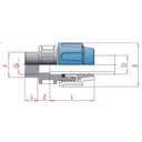 PP PE Rohr Verschraubung Kupplung 32 x 3/4" IG-0