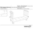 Feithicil Dúbailte-Stirnwand Streben 1200 kg Cineál M (EV)-0