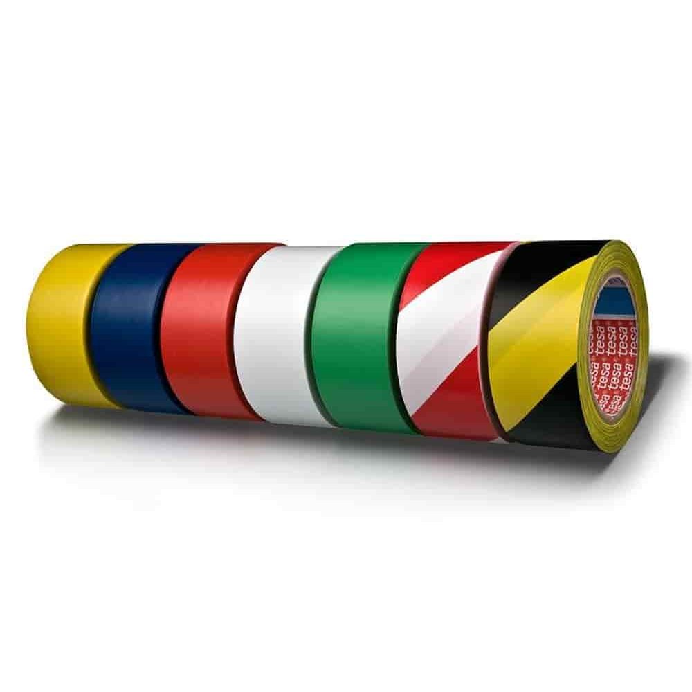 tesa Marcáil Urláir 60760 PVC 50 mm x 33 m (dearg)-0