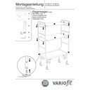 Tralaí ard le 3 Sheilf 250 kg Cineál M + EasySTOP-1