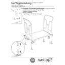 Trolley Dúbailte le Cnaipe Sleamhnáin 250 kg Cineál L + EasySTOP-0