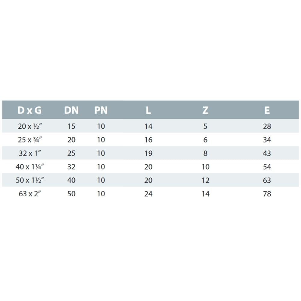 PVC-U 45° Uillinn IG 1" PN10-1