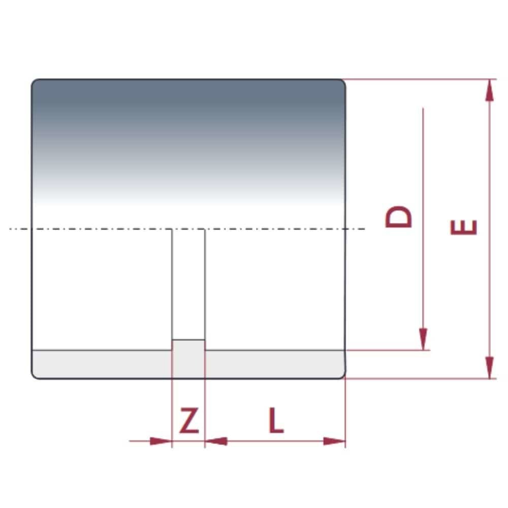 PVC-U Sliogán Greamaithe 32 mm PN16-0