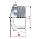 PVC-U Stopallán AG 1" PN10-0