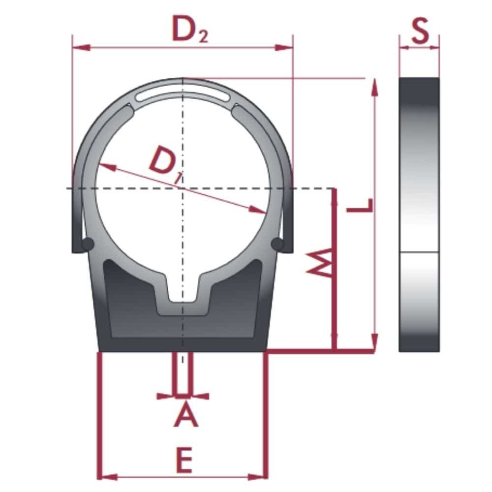 Clampán píopa PVC-U le lúibín 63 mm-0