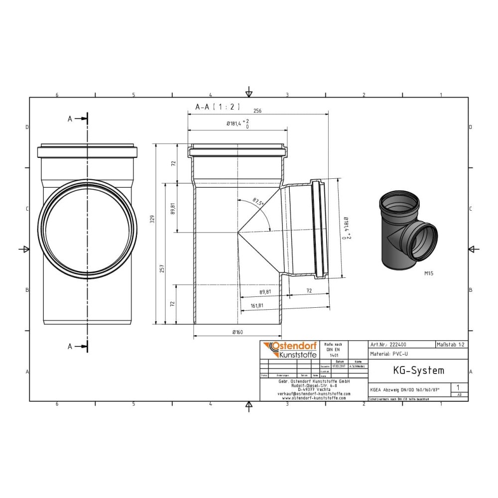 KGEA Brainse DN/OD 160/160 87 Céim-1