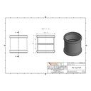 KGMM Doppelmuffe le Steg DN/OD 160-1