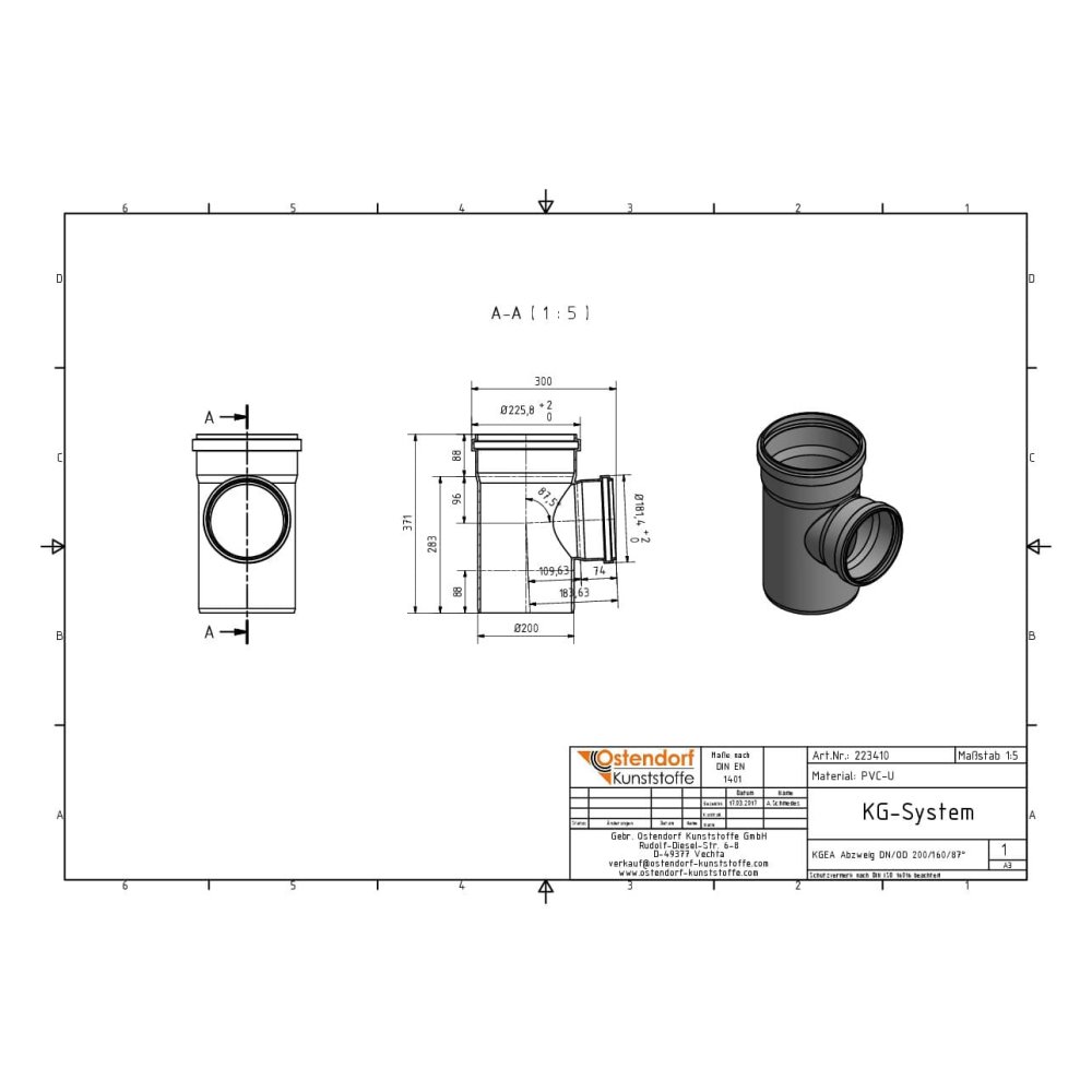 KGEA Brainse DN/OD 200/160 87 Céim-1