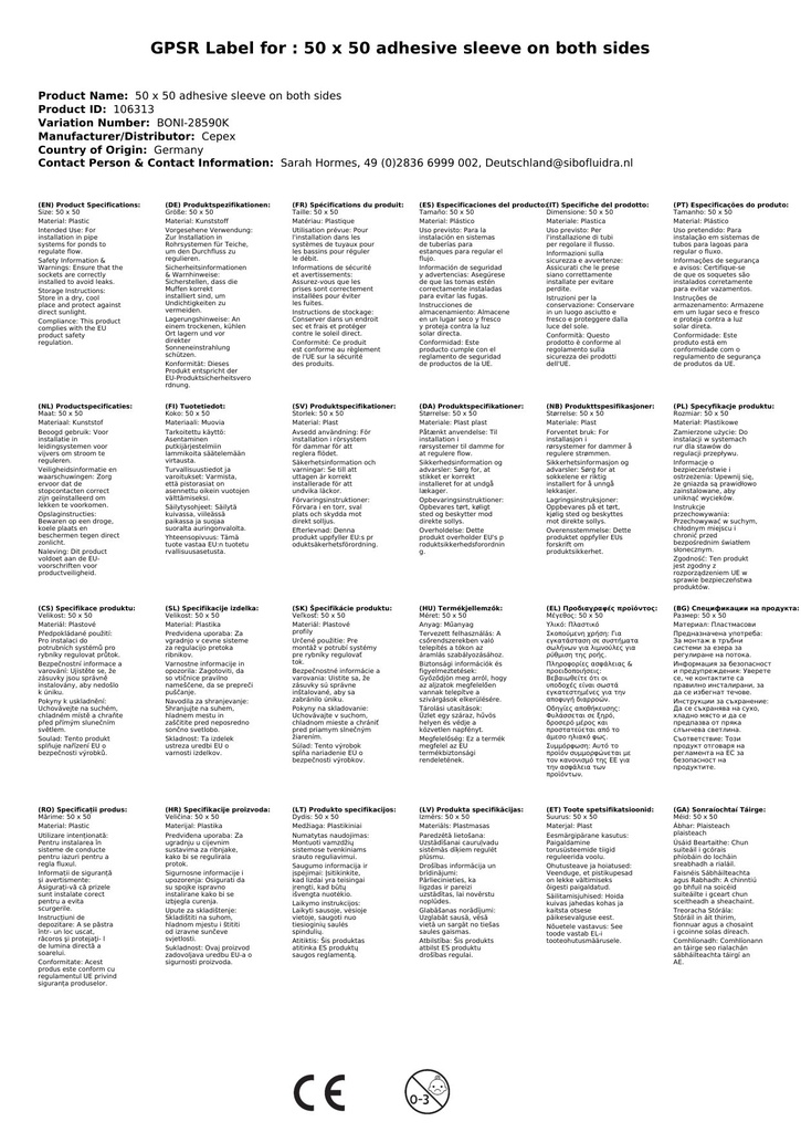 Tarraingt Sleamhnán 50 x 50 Muf Gléasta ar an dá thaobh-2