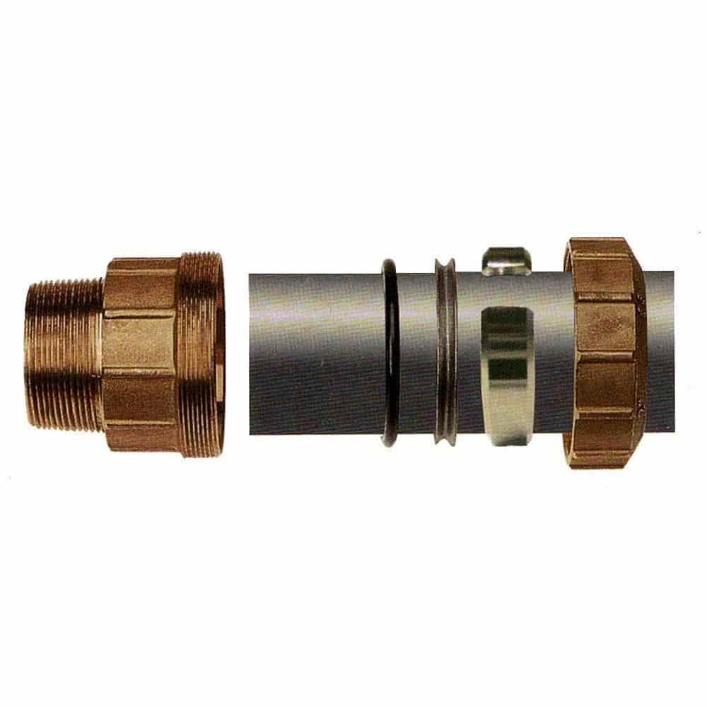 Brass PE Pipe Fitting Coupling AG 25x3/4"-0