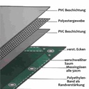 glas 650 g/m² PVC 4 x 7m (28m²) Clúdach-0