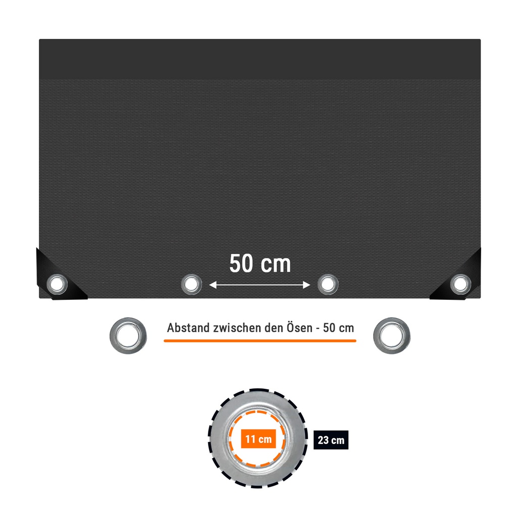 Plean Fál Tógála 160g/m² gorm PE 1, 76m x 3, 41m-3