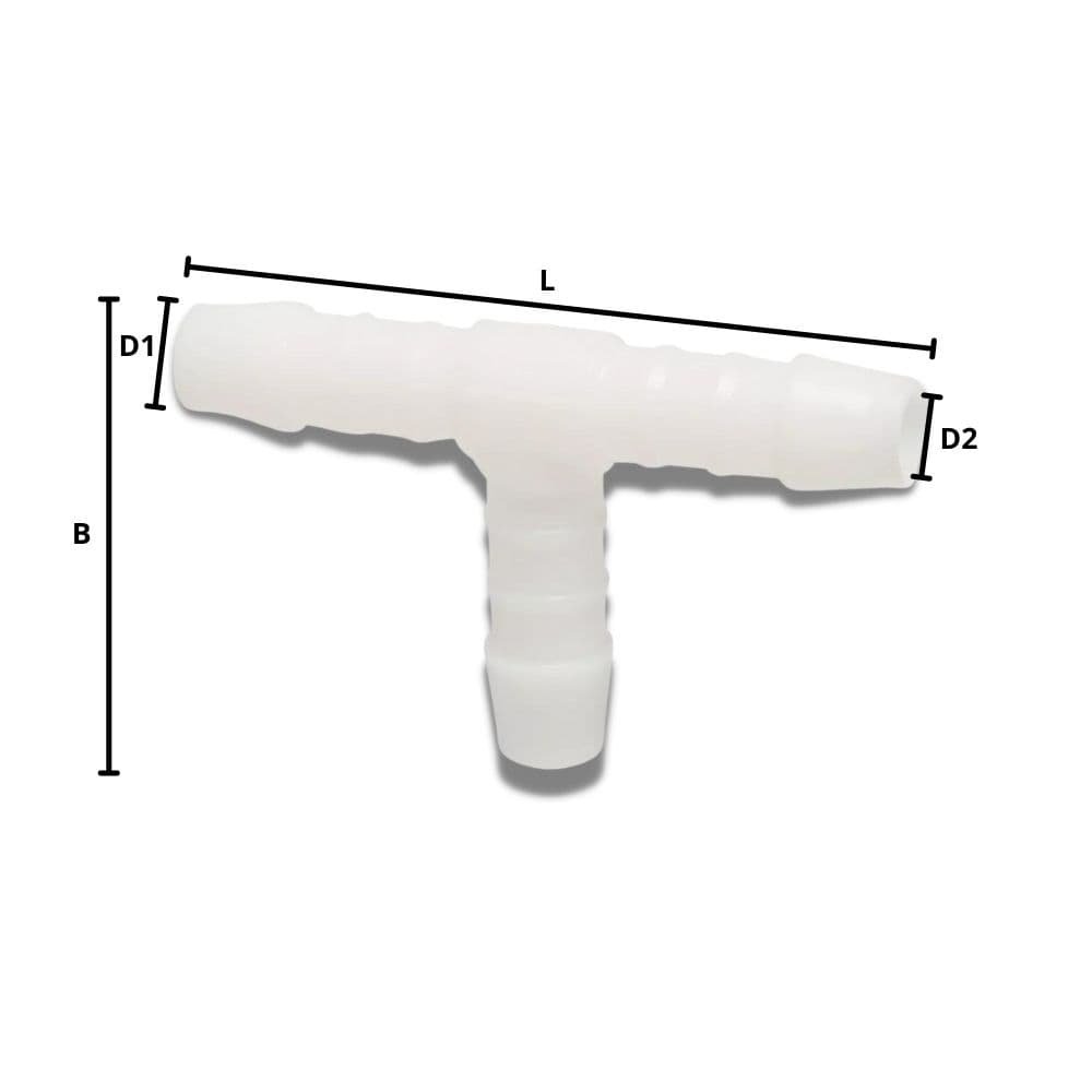 Nascóir Feadán Plaisteach T-Píosa 4 mm-0