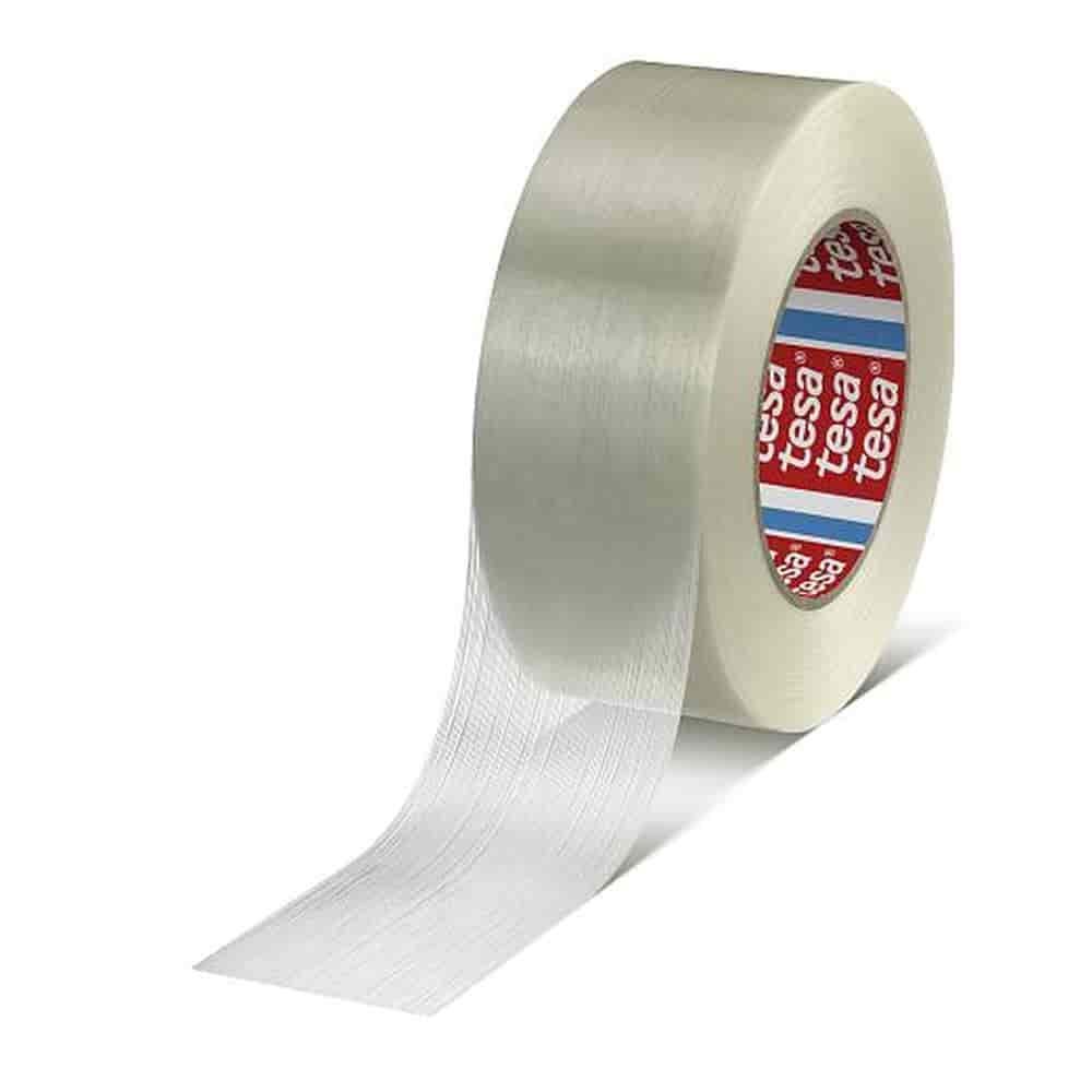 tesa Filament 53393 PET 50 mm x 50 m (trédhearcach)