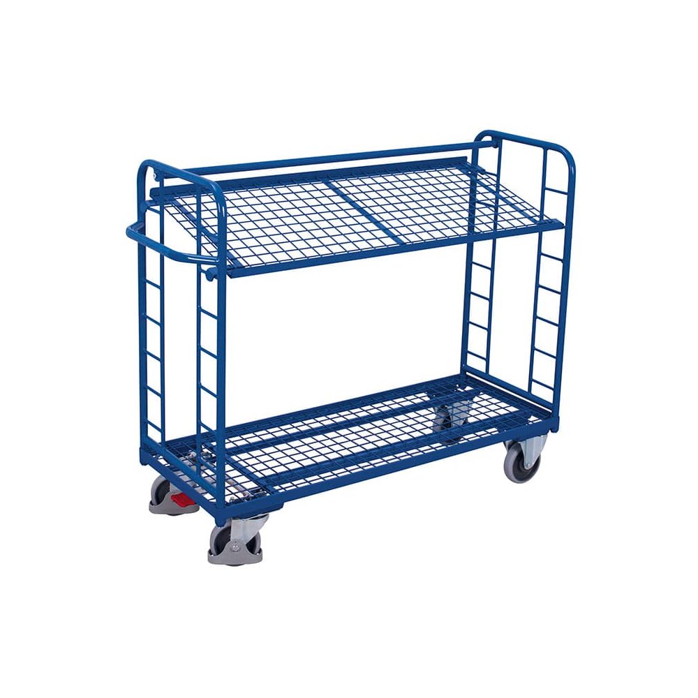 Trolly le 2 Urláir Eangaigh Sreinge Brataithe le Púdar 250 kg Cumas Luchtaithe Cineál M + EasySTOP