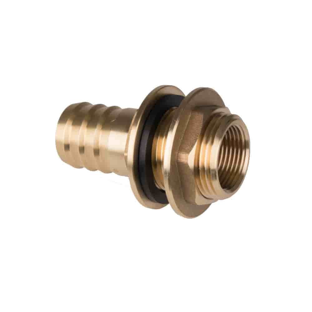 Tanca + Tríthonnán Uisce Tríchearnach AG 1 1/4" x Stutzen 1"/25mm