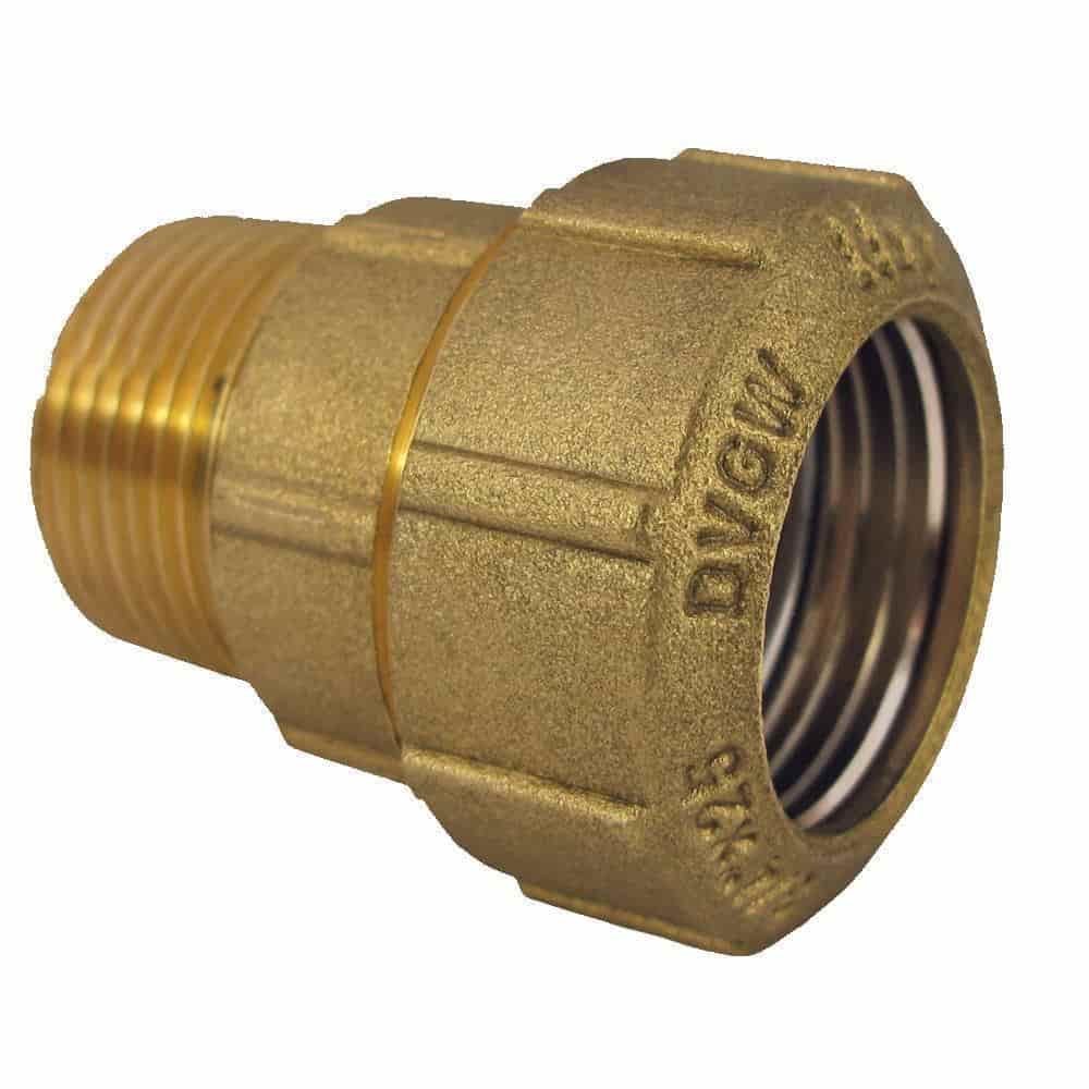 Brass PE Pipe Fitting Coupling AG 25x3/4"