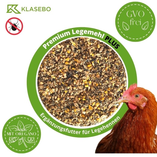 [BONI-42471] 25 kg Legemeall Préimhe PLUS le Oregano - Beatha Éanlaithe do Choiníní, Géanna, Lacha